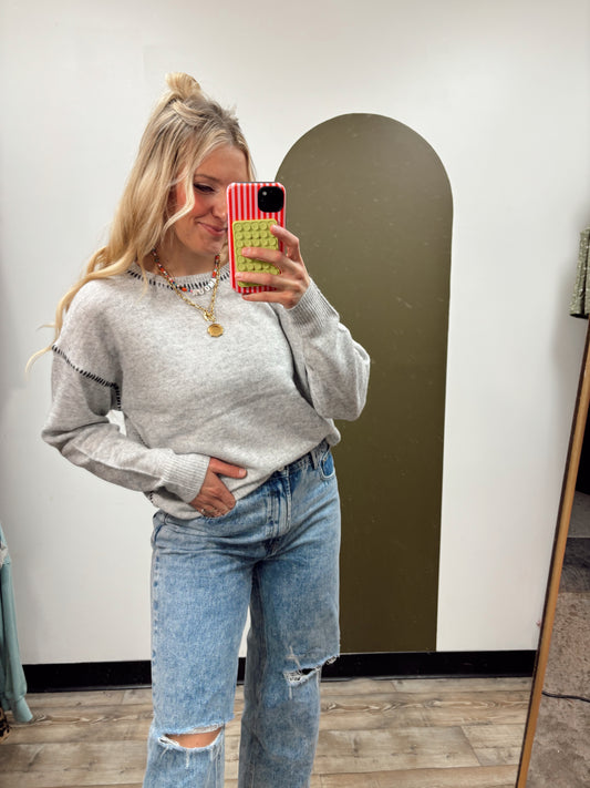 Lyra Stitch Sweater (Grey)