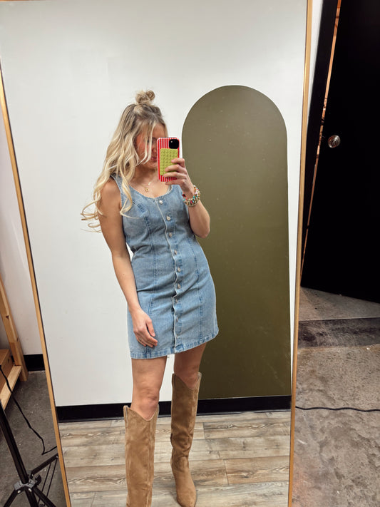 Sandra Denim Mini Dress