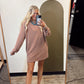 Open Gym Sweat Dress (Brown)