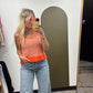 Charla Knit Peplum (Orange)