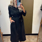 Maeve Button Down Dress (Black)
