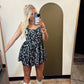 Lana Floral Romper (Black)