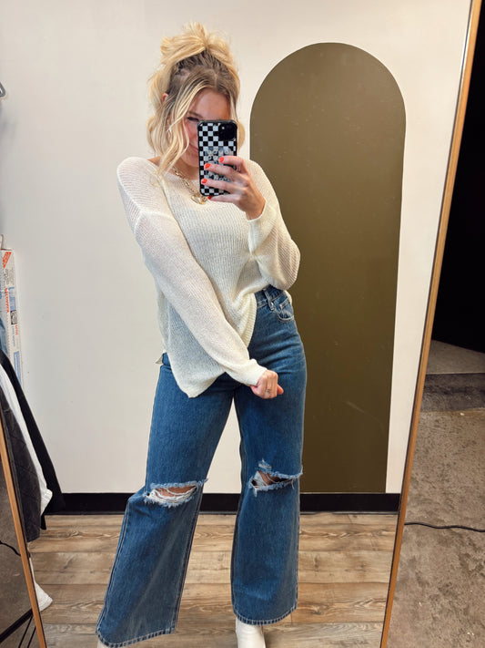 Sarah Sheer Sweater (Cream)