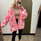 Come Around Check Cardy (Pink)