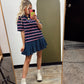 Play Ball Combo Dress (Navy)