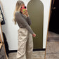 Becca Mock Neck Stripe Top
