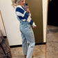 Irina Distressed Overall