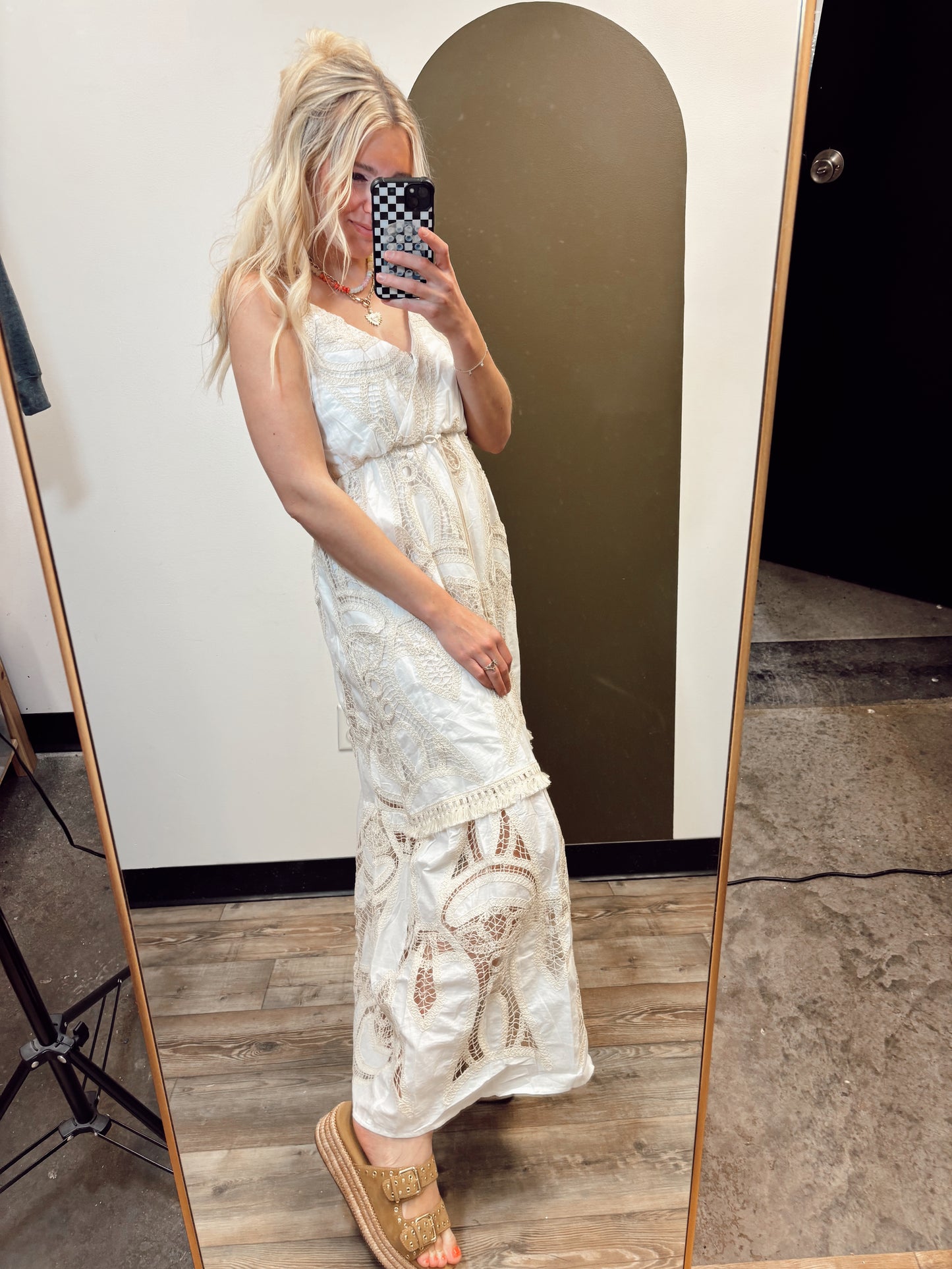 White Sand Beach Maxi Dress
