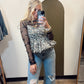 Sheer Bow Top (Black)