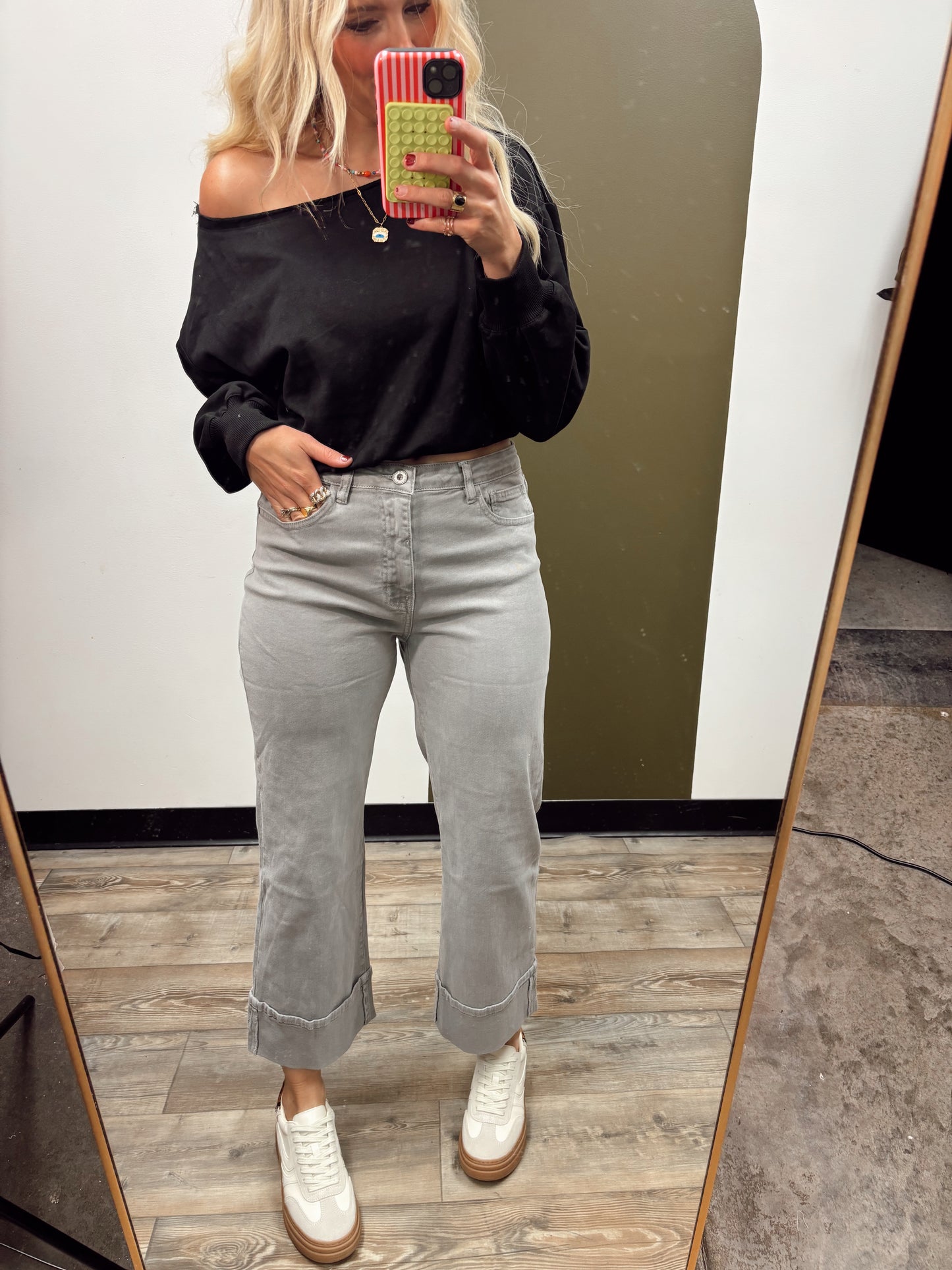 Emely Cuff Jean (Grey)