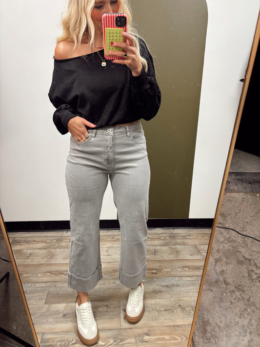 Emely Cuff Jean (Grey)