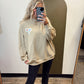 Graphic Be Love Pullover (Taupe)