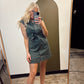 Kathleen Button Dress (Grey)