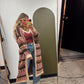 Marcella Long Print Cardigan