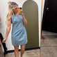 Music In The Air Denim Dress