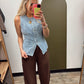 Betty Button Vest
