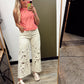 Laser Embroidered Pant (Cream)