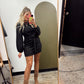 Sadie Front Tie Dress (Black)