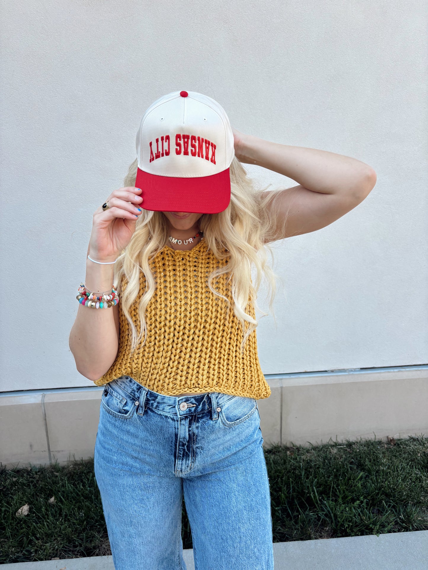Red Upside Down KC Hat