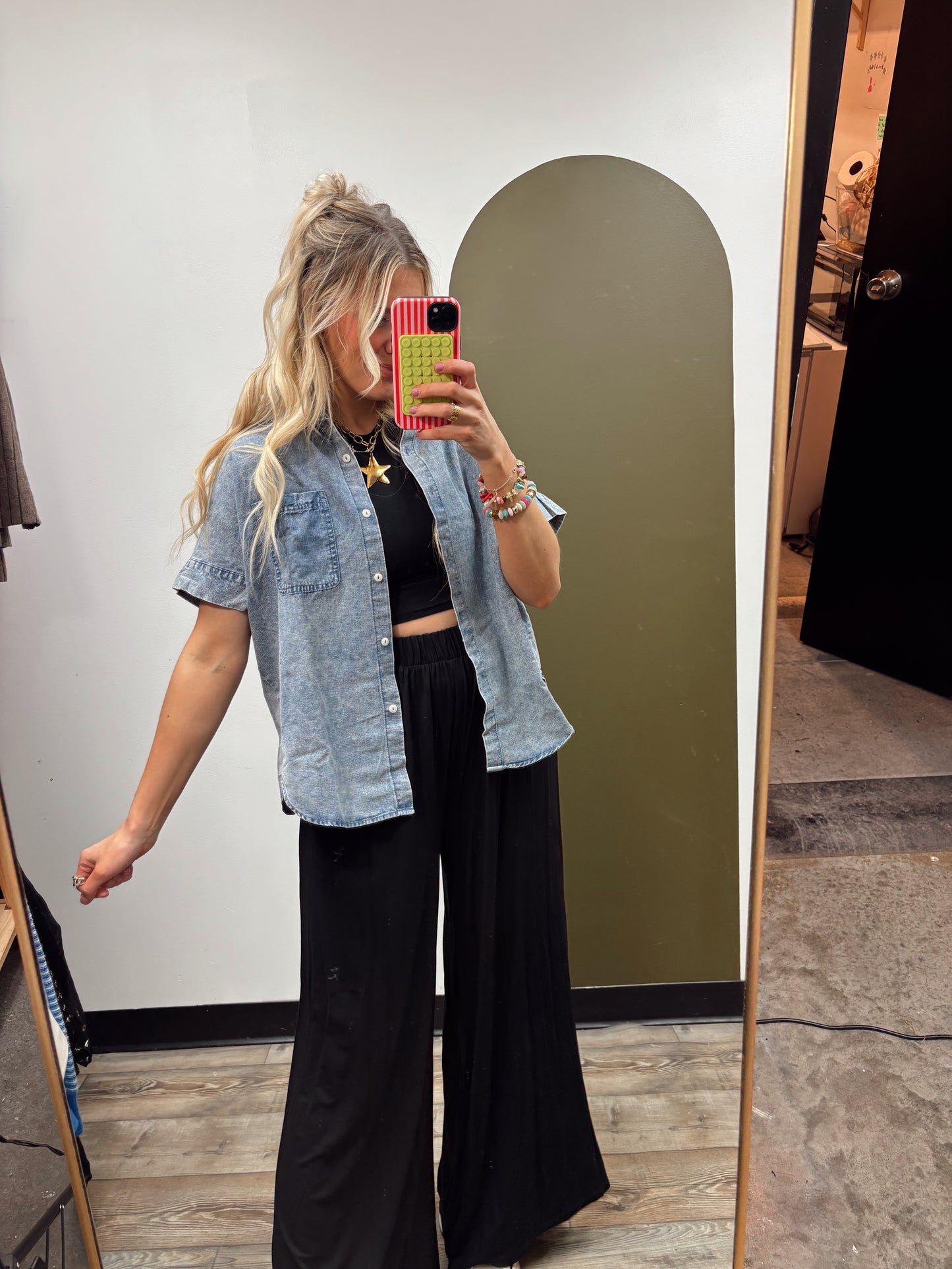 Your Way Denim Top