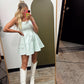Palm Springs Mini Dress (Water Blue)