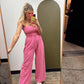 Free To Be Jumpsuit (Fuschia)
