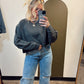 Stay In Sweat Top (Black)