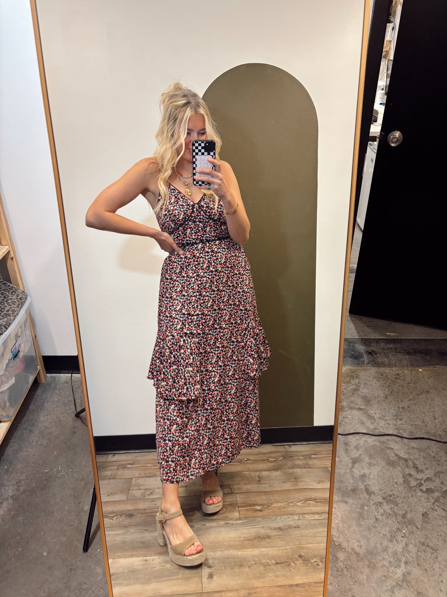 Magnolia Floral Maxi Dress