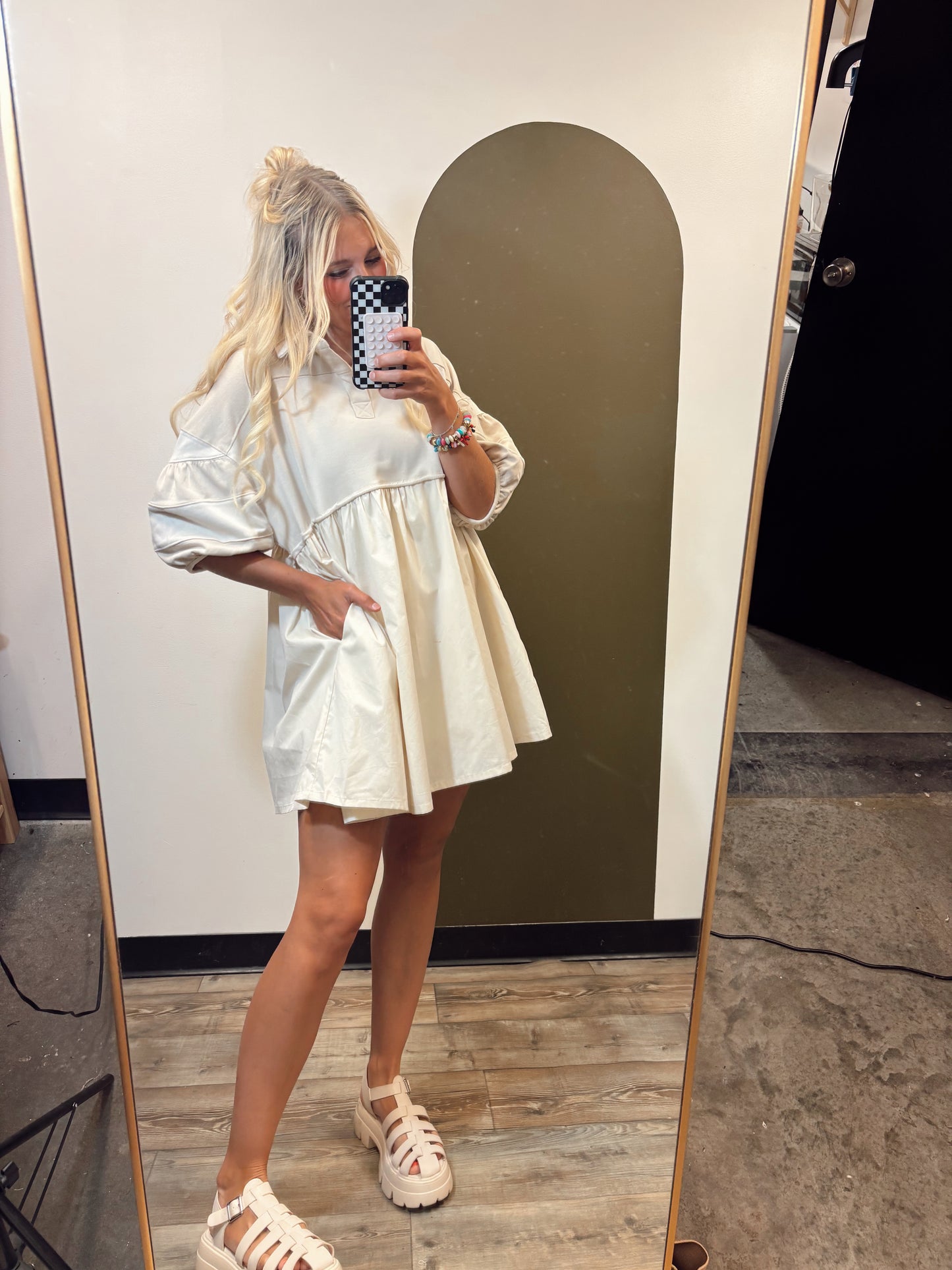 Colton Cotton Mini Dress