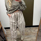 Perry Stripe Parachute Pant (Beige)