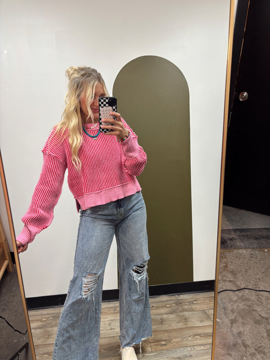 Bubblegum Babe Sweater (Pink)