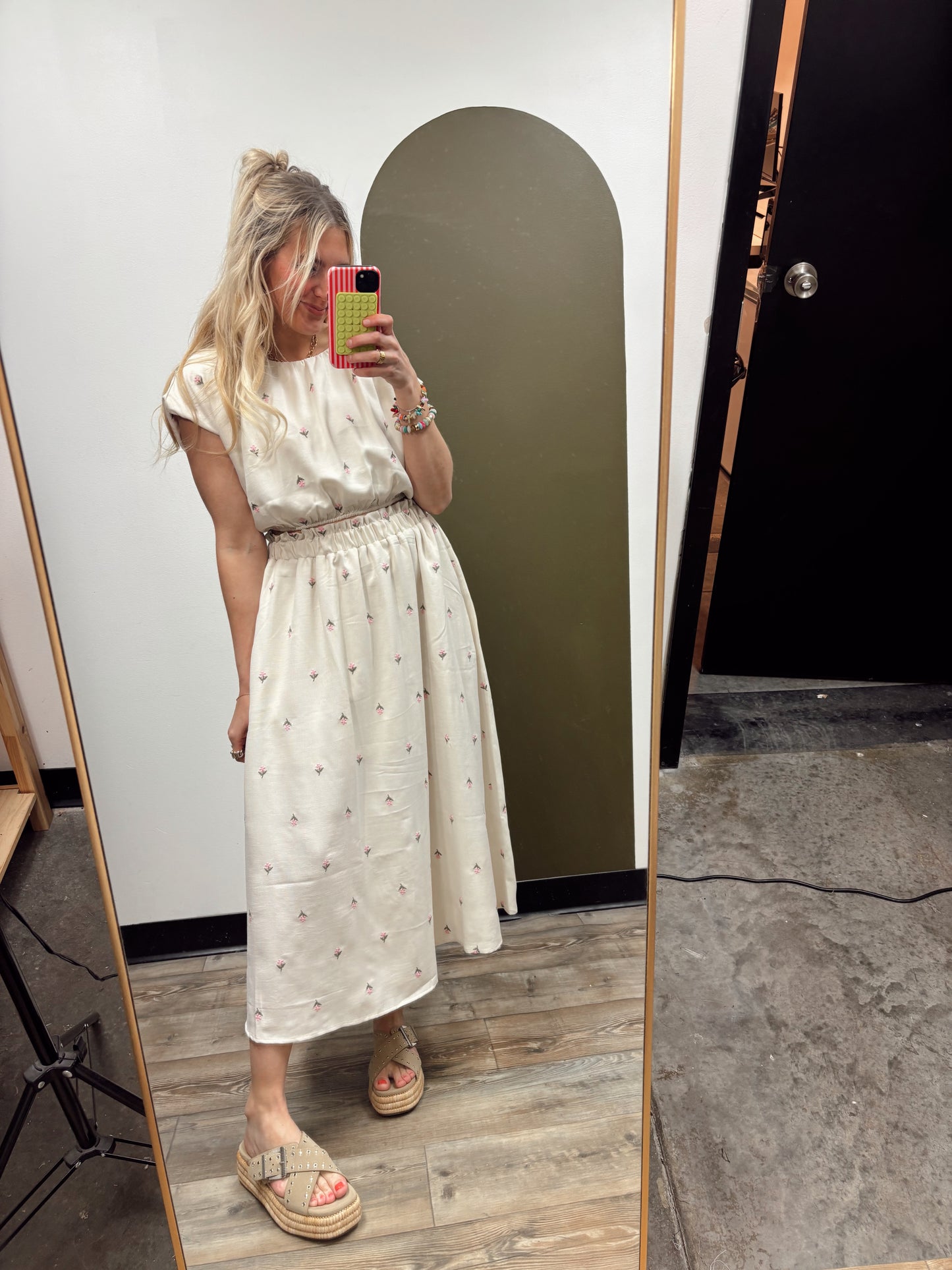 Floral Maxi Skirt Set