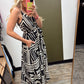 Mykonos Print Maxi Dress