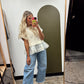 Cali Crochet Twofer Sweater Top