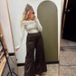 So Chic Wide Leg Pant (Chocolate)