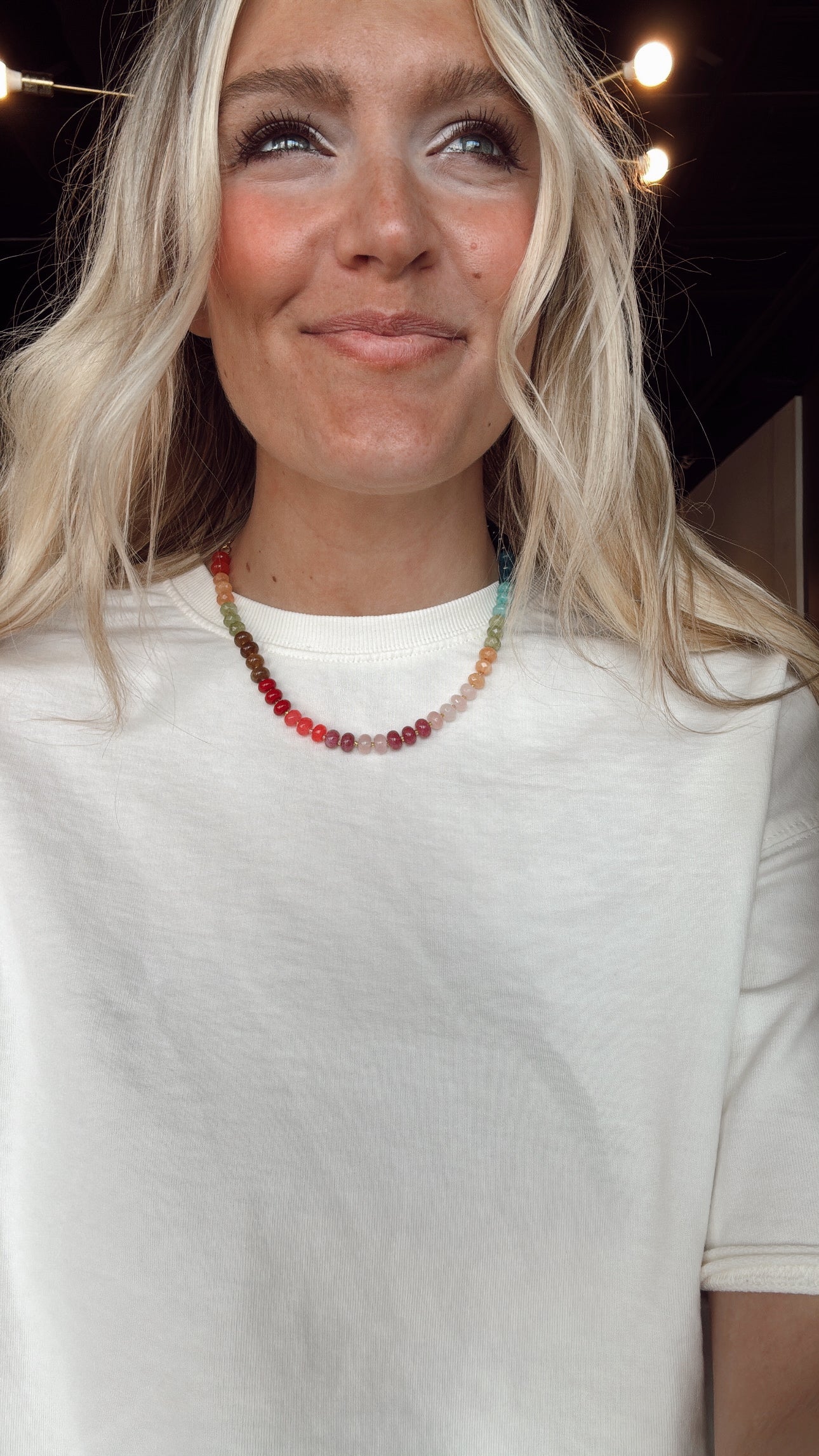 Rainbow Gem Necklace (Forest)