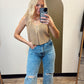 Cassandra Knit Vest (Tan)