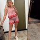 American Nights Stripe Short Set