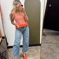 Charla Knit Peplum (Orange)