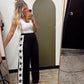 Star Striped Sweatpant (Black)