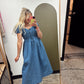 Park Picnic Gingham Maxi (Blue)