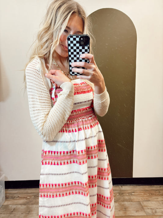 Crop Bolero Sweater (Cream)