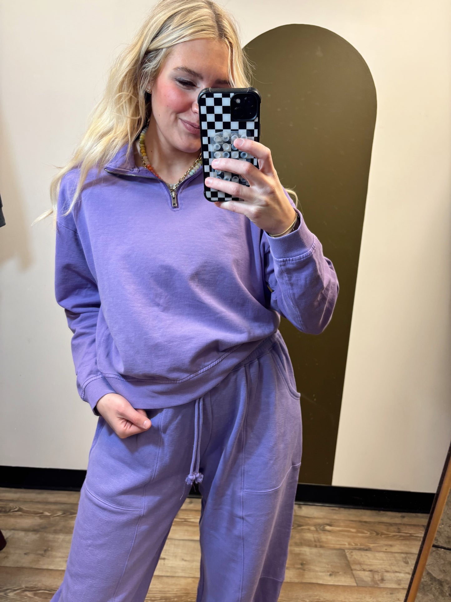 Long Weekend Zip Top (Wisteria)