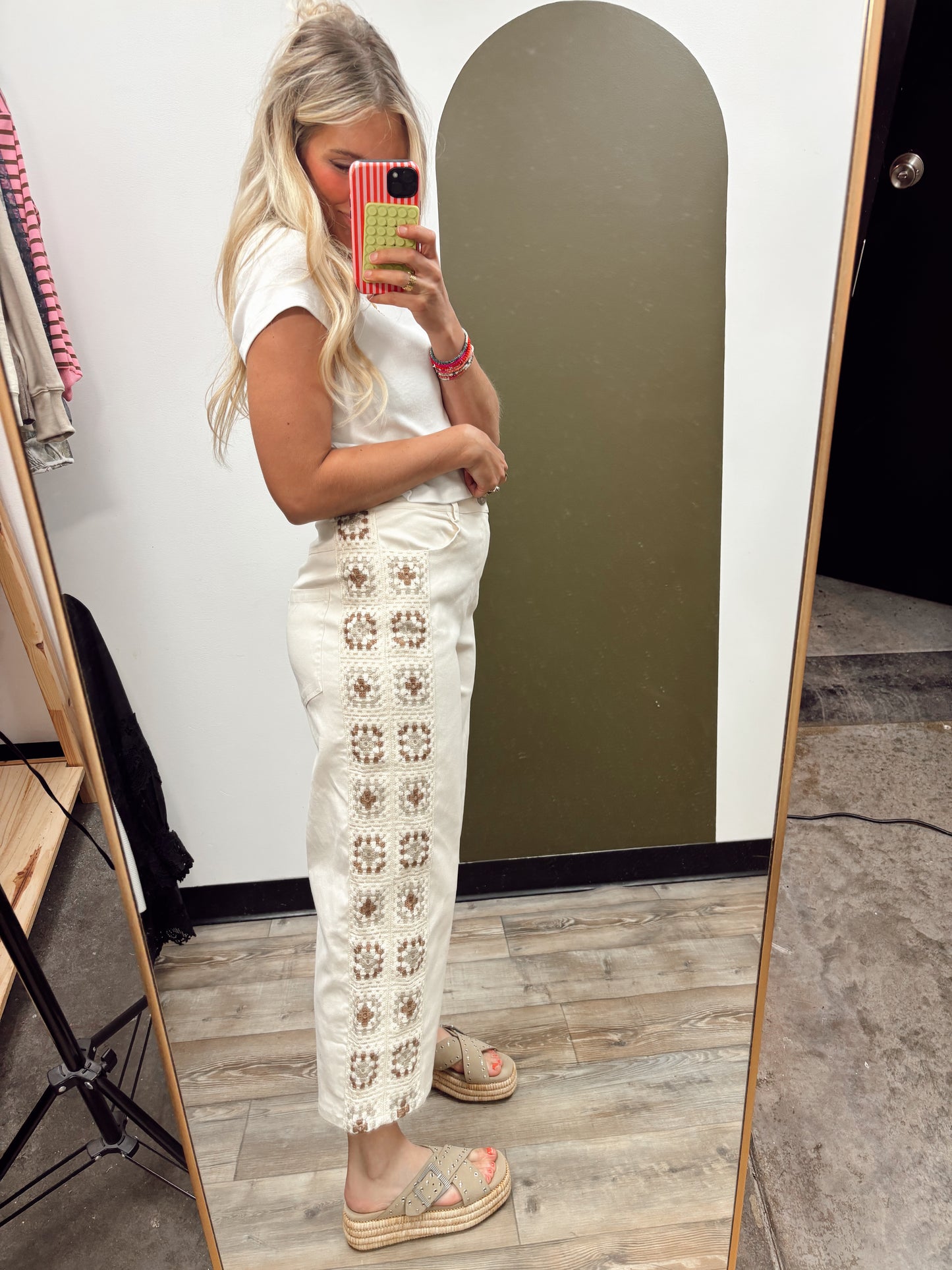 Kiki Crochet Pant (Cream)