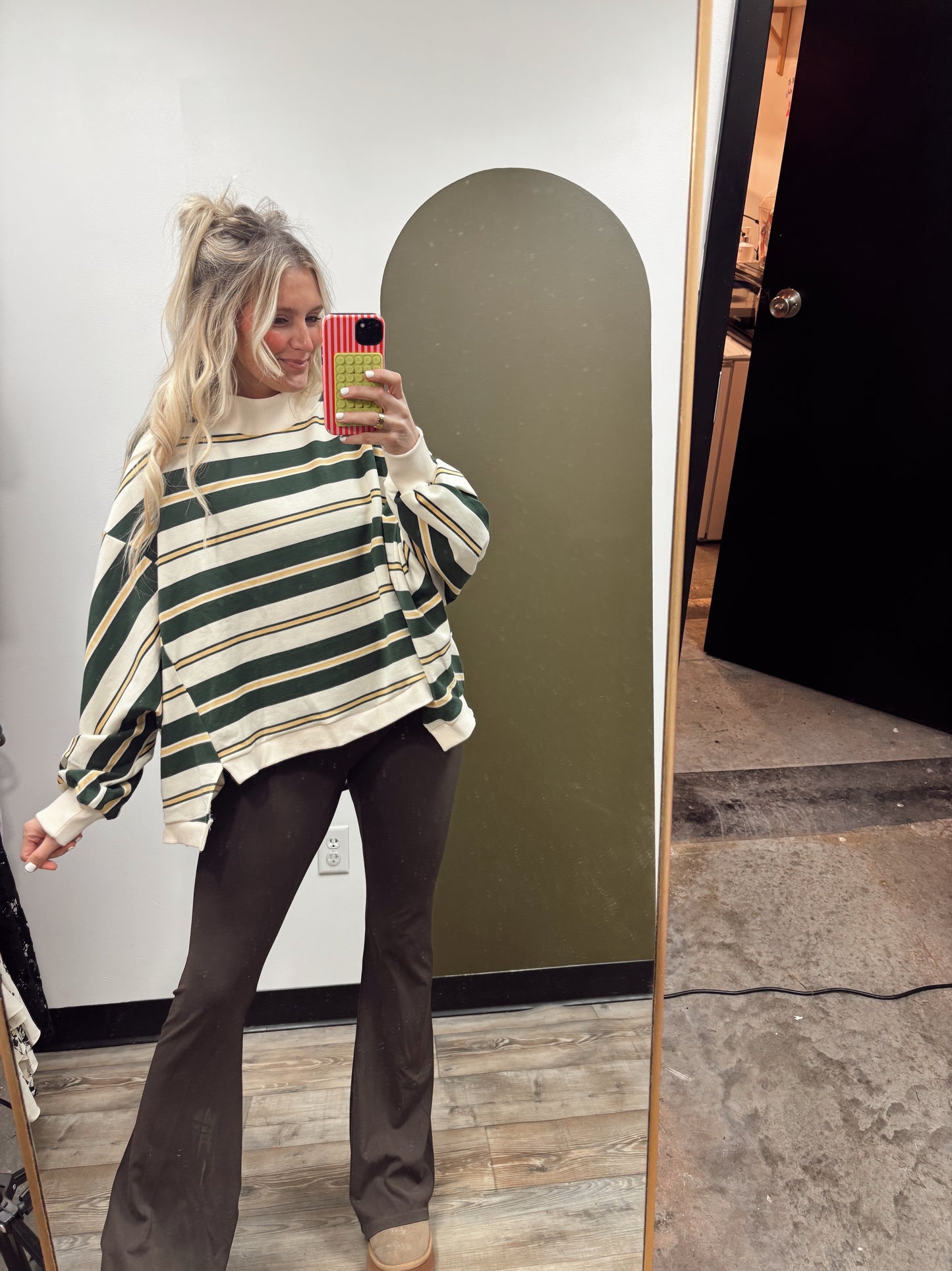 Green Bay Mock Neck Top