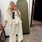 Boca Crochet Tie Top (Cream)