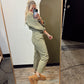 Jeanette Utility Jumpsuit (Sage)
