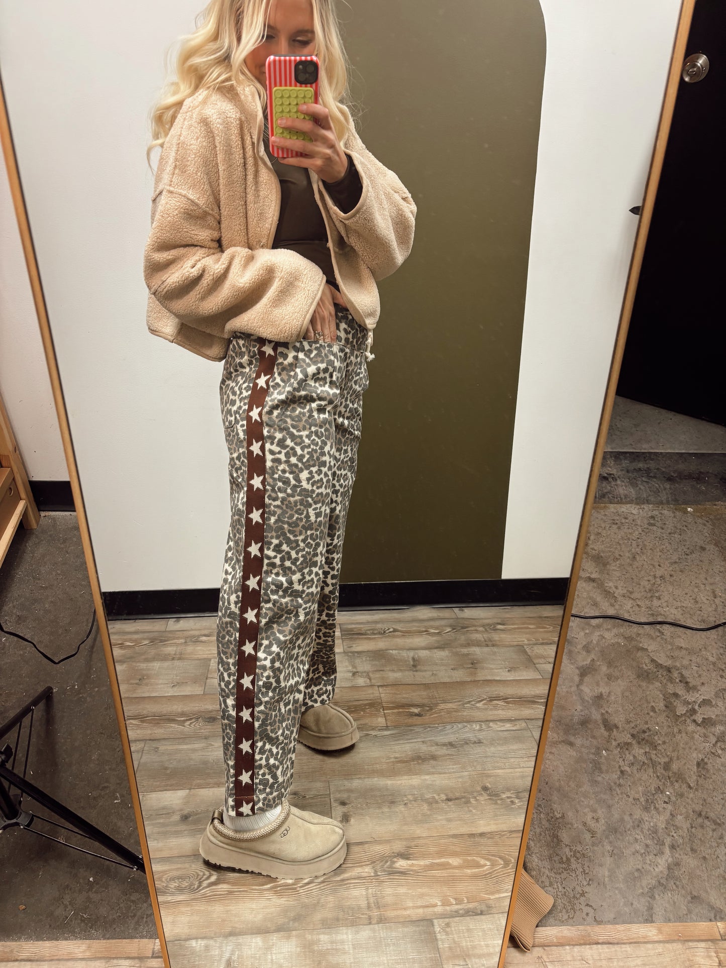 Leopard Sport Star Pant (Brown)