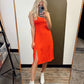 Summer Vixen Tie Dress (Red)