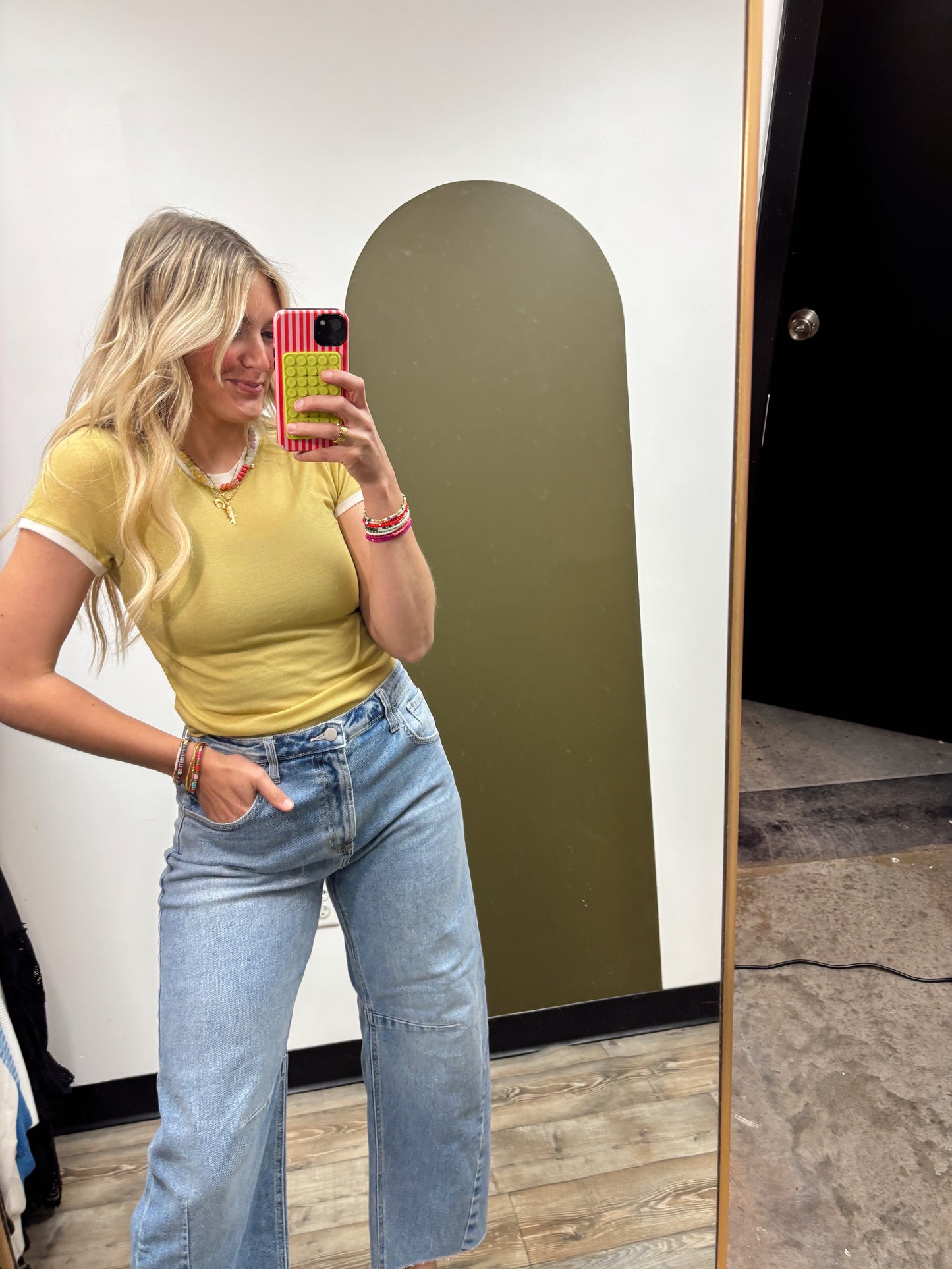 Essential Ringer Tee (Mustard)